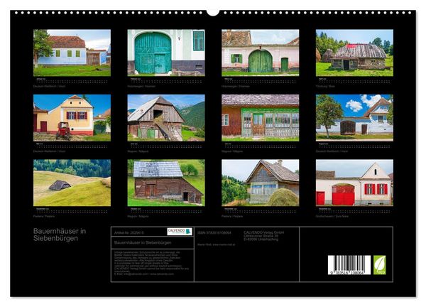 Produktbild: Bauernh&auml;user in Siebenb&uuml;rgen (hochwertiger Premium Wandkalender 2026 DIN A2 quer), Kunstdruck in Hochglanz