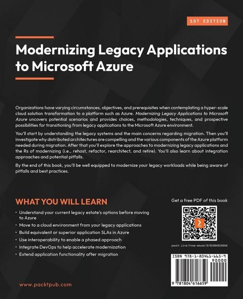 Produktbild: Modernizing Legacy Applications to Microsoft Azure