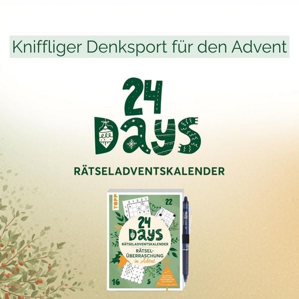 Produktbild: 24 DAYS R&Auml;TSELADVENTSKALENDER &ndash; R&auml;tsel&uuml;berraschung im Advent