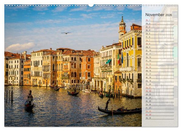 Produktbild: Wundervolles Venedig (hochwertiger Premium Wandkalender 2026 DIN A2 quer), Kunstdruck in Hochglanz
