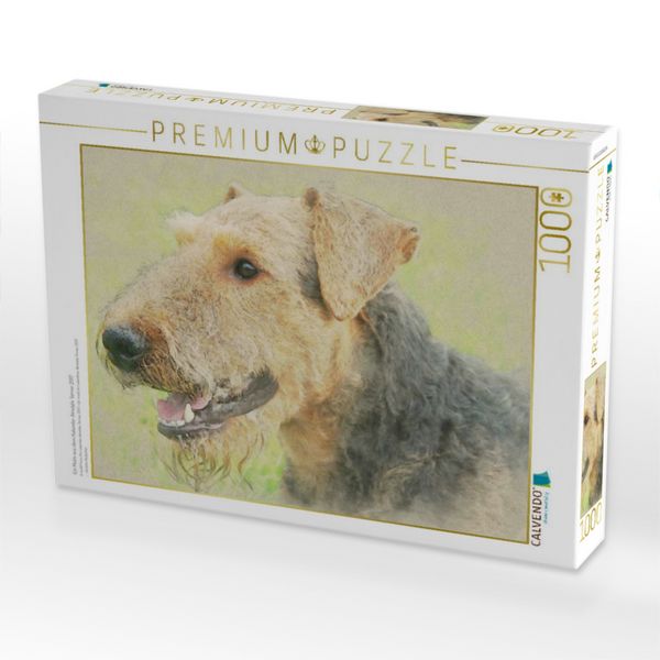 Produktbild: CALVENDO Puzzle Ein Motiv aus dem Kalender Airedale Terrier 2017 | 1000 Teile Lege-Gr&ouml;&szlig;e 64x48cm Foto-Puzzle f&uuml;r gl&uuml;ckliche Stunden