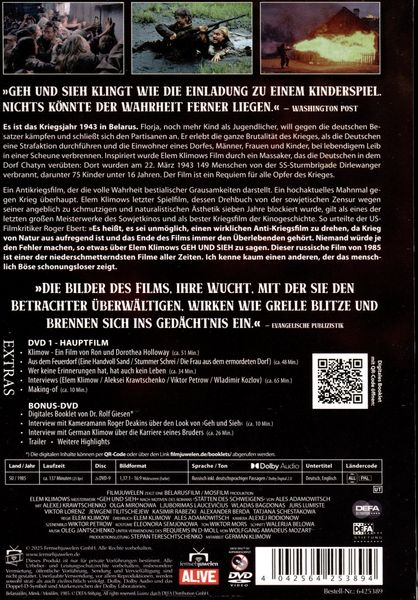 Produktbild: Geh und sieh (inkl. Bonus-DVD) (DEFA Filmjuwelen) (Komm und sieh)