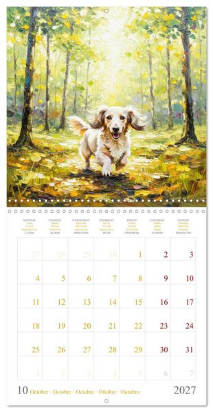 Produktbild: Dachshund Happiness (Wall Calendar 2027 12 &times; 12 Inch) CALVENDO 12 Month Wall Calendar