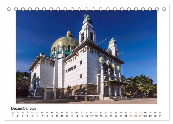 Produktbild: Otto Wagners Wien (Tischkalender 2026 DIN A5 quer), CALVENDO Monatskalender