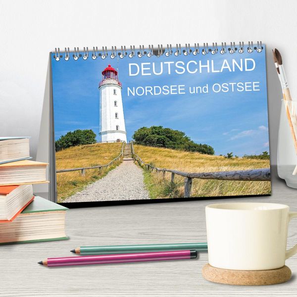 Produktbild: Deutschland- Nordsee und Ostsee (Tischkalender 2026 DIN A5 quer), CALVENDO Monatskalender