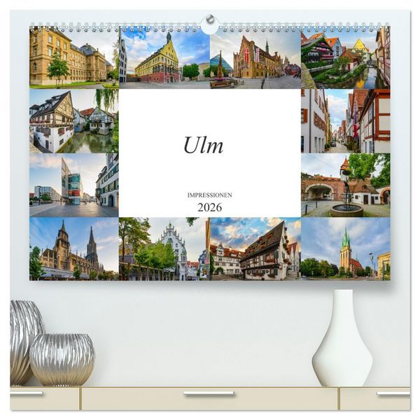 Produktbild: Ulm Impressionen (hochwertiger Premium Wandkalender 2026 DIN A2 quer), Kunstdruck in Hochglanz