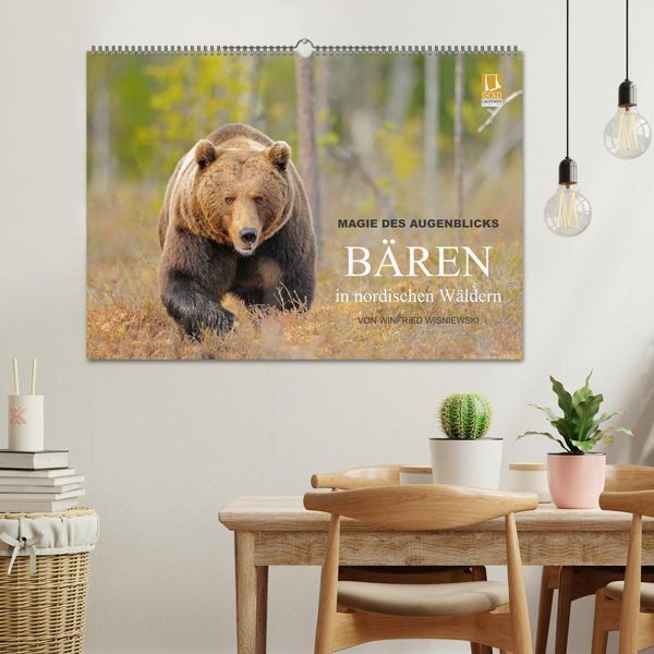 Produktbild: Magie des Augenblicks - B&auml;ren in nordischen W&auml;ldern (Wandkalender 2026 DIN A2 quer), CALVENDO Monatskalender