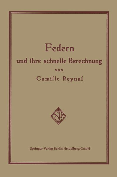 Produktbild: Federn und ihre Schnelle Berechnung