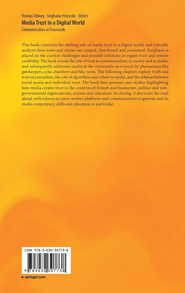Produktbild: Media Trust in a Digital World