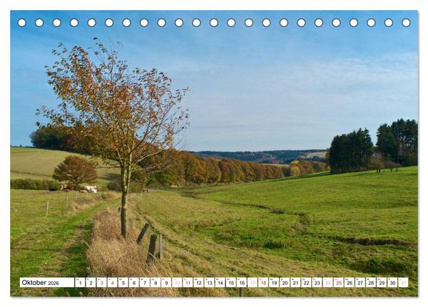 Produktbild: Traumhafte Wege durch die Eifel (Tischkalender 2026 DIN A5 quer), CALVENDO Monatskalender