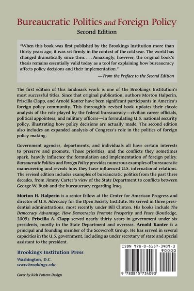 Produktbild: Bureaucratic Politics and Foreign Policy