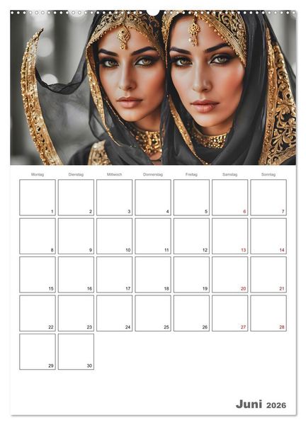 Produktbild: Frauen des Sultans (Wandkalender 2026 DIN A2 hoch), CALVENDO Monatskalender