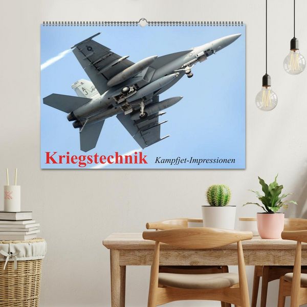 Produktbild: Kriegstechnik. Kampfjet-Impressionen (Wandkalender 2026 DIN A2 quer), CALVENDO Monatskalender