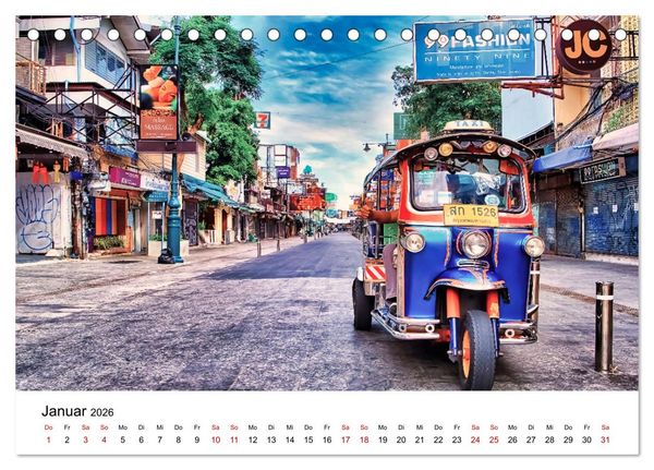 Produktbild: Bangkok das traumhafte Reiseziel (Tischkalender 2026 DIN A5 quer), CALVENDO Monatskalender