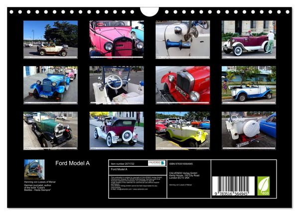 Produktbild: Ford Model A (Wall Calendar 2026 DIN A4 landscape), CALVENDO 12 Month Wall Calendar