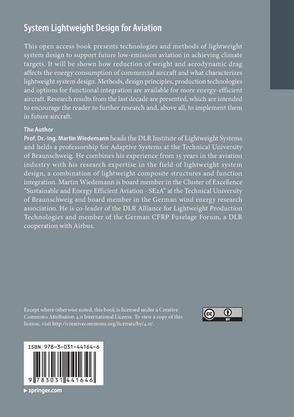 Produktbild: System Lightweight Design for Aviation
