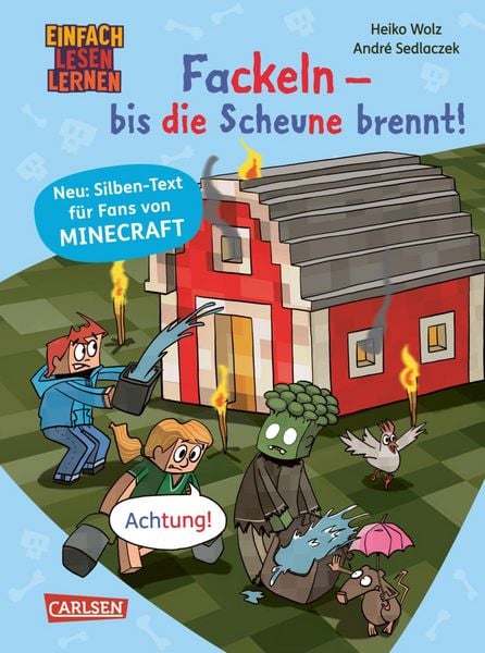 Produktbild: Minecraft Silben-Geschichten: Fackeln - bis die Scheune brennt!