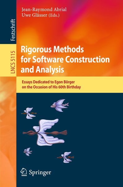 Produktbild: Rigorous Methods for Software Construction and Analysis