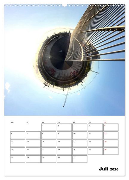 Produktbild: The tiny world of HAMBURG (Wandkalender 2026 DIN A2 hoch), CALVENDO Monatskalender