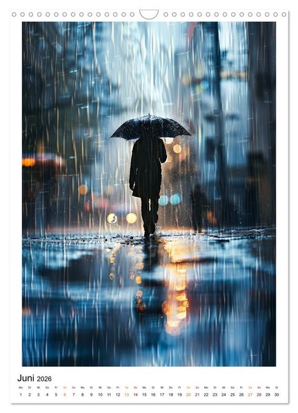 Produktbild: Regen Tage (Wandkalender 2026 DIN A3 hoch), CALVENDO Monatskalender