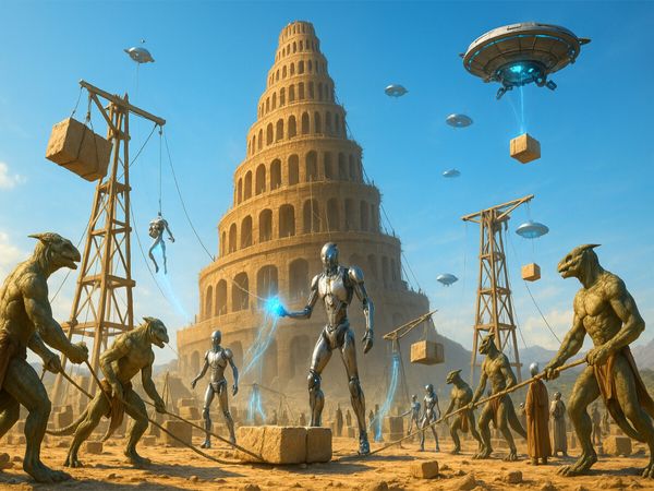 Produktbild: CALVENDO Puzzle Turm von Babel - Bau durch Multiversen | 1000 Teile Lege-Gr&ouml;&szlig;e 64x48cm Foto-Puzzle f&uuml;r gl&uuml;ckliche Stunden