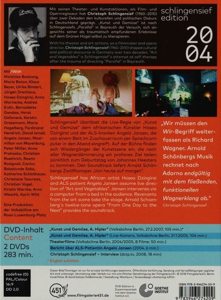 Produktbild: Kunst und Gem&uuml;se, A. Hipler [2 DVDs]