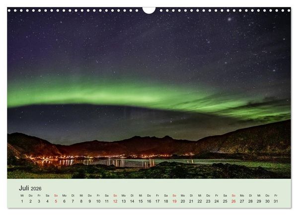 Produktbild: Norwegen - Mythos Nordlichter (Wandkalender 2026 DIN A3 quer), CALVENDO Monatskalender