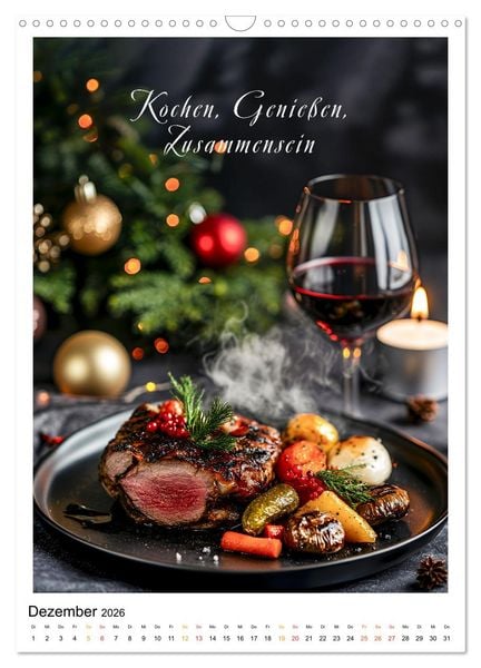 Produktbild: Coole Spr&uuml;che f&uuml;r Gourmets (Wandkalender 2026 DIN A3 hoch), CALVENDO Monatskalender