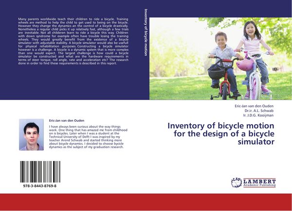 Produktbild: Inventory of bicycle motion for the design of a bicycle simulator