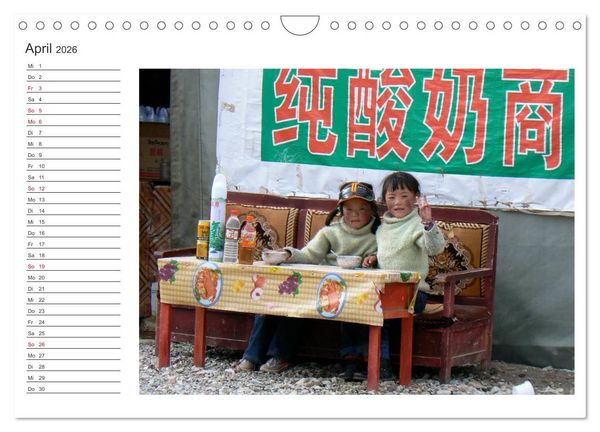 Produktbild: Tibet - Begegnungen (Wandkalender 2026 DIN A4 quer), CALVENDO Monatskalender