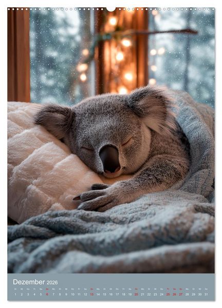 Produktbild: Workaholic - Mach mal Pause und chill wie ein Koala (hochwertiger Premium Wandkalender 2026 DIN A2 hoch), Kunstdruck in Hochglanz