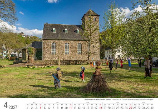 Produktbild: Schloss Burg und Burg an der Wupper 2027 Bildkalender A4 quer, spiralgebunden