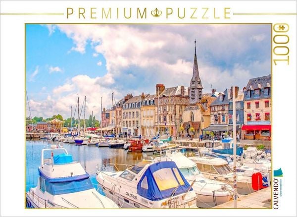 Produktbild: CALVENDO Puzzle Anlegestelle, Honfleur, Normandie | 1000 Teile Lege-Gr&ouml;&szlig;e 64x48cm Foto-Puzzle f&uuml;r gl&uuml;ckliche Stunden