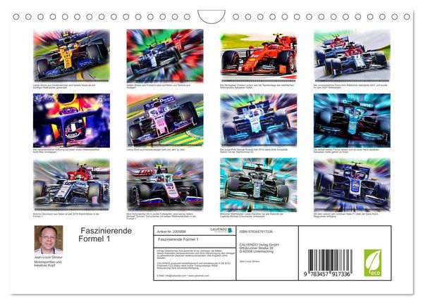 Produktbild: Faszinierende Formel 1 (Wandkalender 2026 DIN A4 quer), CALVENDO Monatskalender
