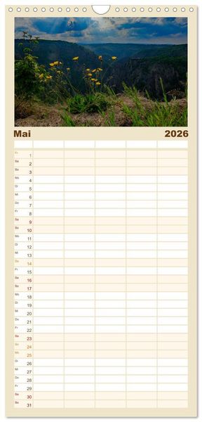 Produktbild: Familienplaner 2026 - Harzer Impressionen mit 5 Spalten (Wandkalender, 21 x 45 cm) CALVENDO