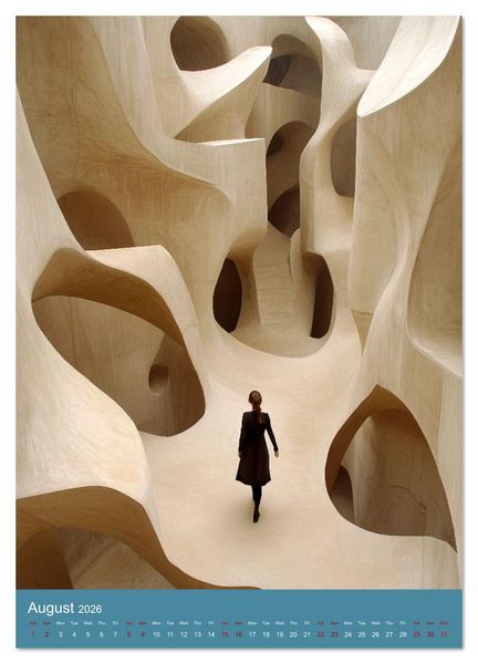 Produktbild: Paths like Escher (Wall Calendar 2026 DIN A2 portrait), CALVENDO 12 Month Wall Calendar