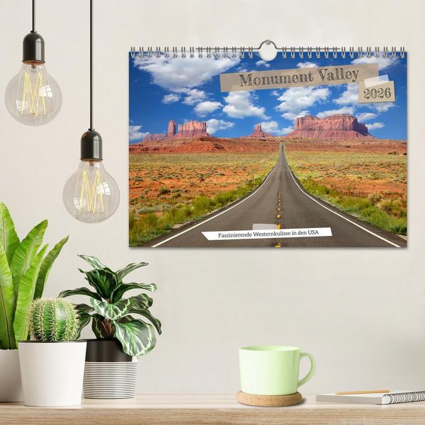 Produktbild: Monument Valley - Faszinierende Westernkulisse in den USA (Wandkalender 2026 DIN A4 quer), CALVENDO Monatskalender