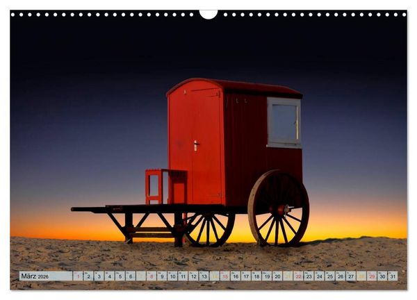Produktbild: Strandvergn&uuml;gen - an Nordsee und Ostsee (Wandkalender 2026 DIN A3 quer), CALVENDO Monatskalender