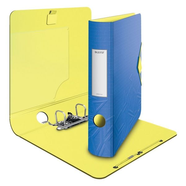 LEITZ Ordner Urban Chic blau DIN A4 Rückenbreite 6,5cm