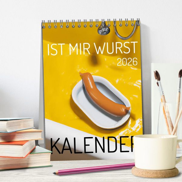 Produktbild: Ist mir Wurst Kalender (Tischkalender 2026 DIN A5 hoch), CALVENDO Monatskalender