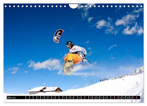 Produktbild: Snowkiting (Wandkalender 2026 DIN A4 quer), CALVENDO Monatskalender