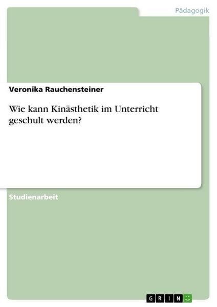 Produktbild: Wie kann Kin&auml;sthetik im Unterricht geschult werden?