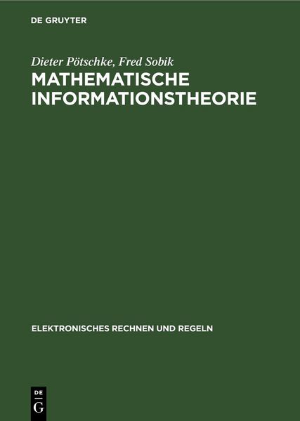 Produktbild: Mathematische Informationstheorie