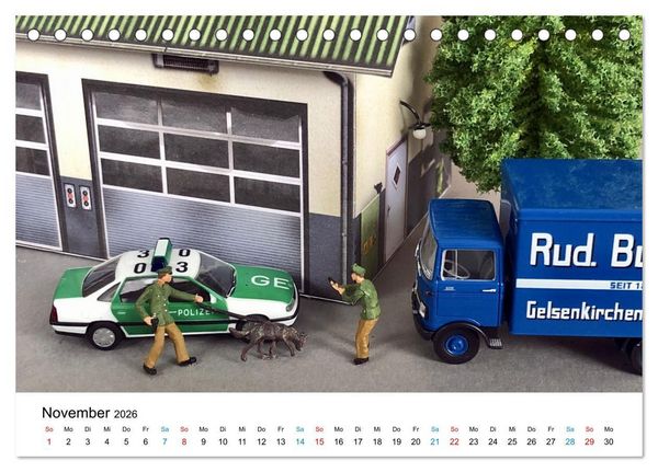 Produktbild: Polizeimodelle im Einsatz (Tischkalender 2026 DIN A5 quer), CALVENDO Monatskalender