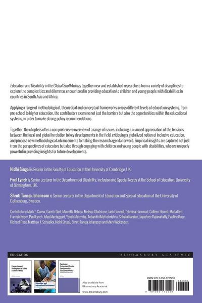 Produktbild: Education and Disability in the Global South