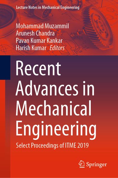 Produktbild: Recent Advances in Mechanical Engineering