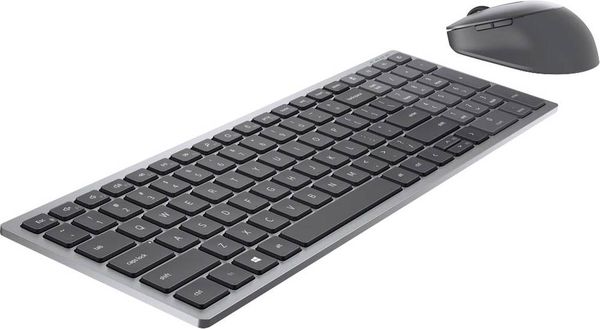 Dell Dell Wireless Keyboard and Mouse KM7120W Bluetooth®, WLAN Tastatur, Maus-Set  Deutsch, QWERTZ Grau (metallic), Schwarz
