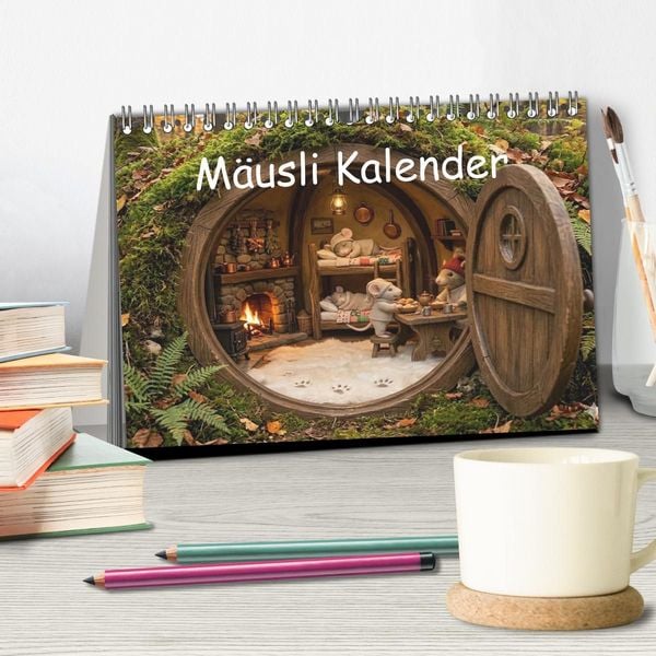 Produktbild: M&auml;usli Kalender (Tischkalender 2027 DIN A5 quer), CALVENDO Monatskalender