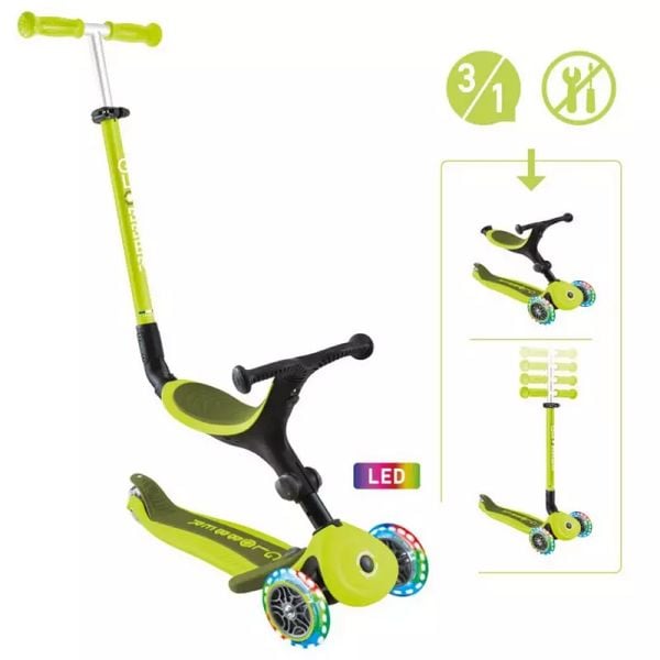 Produktbild: GLOBBER GO-UP ACTIVE LIGHTS lime gr&uuml;n