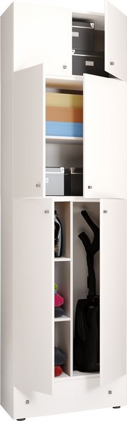 Holz Besenschrank Staubsauger Putzschrank Lona SA